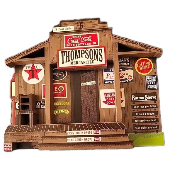 Sheila's Figurine, THOMPSONS MERCANTILE, Country Store, Coca Cola, 1996, SOP03 - Picture 5 of 6